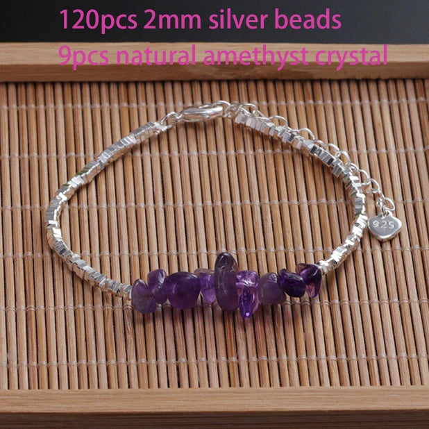 925 Sterling Silver Zircon Love Heart Bracelet