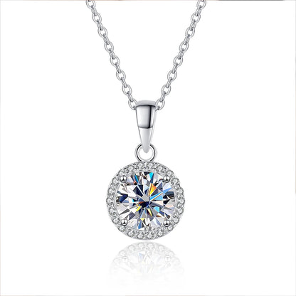 GRA Certified 1 CT Moissanite Necklaces