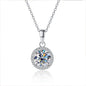 GRA Certified 1 CT Moissanite Necklaces