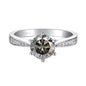 Green Moissanite Ring for Women