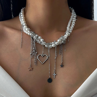 Natural Seashell Beaded Necklace