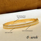 2mm Moissanite Bracelet in 925 Sterling Silver 18K Gold Plated