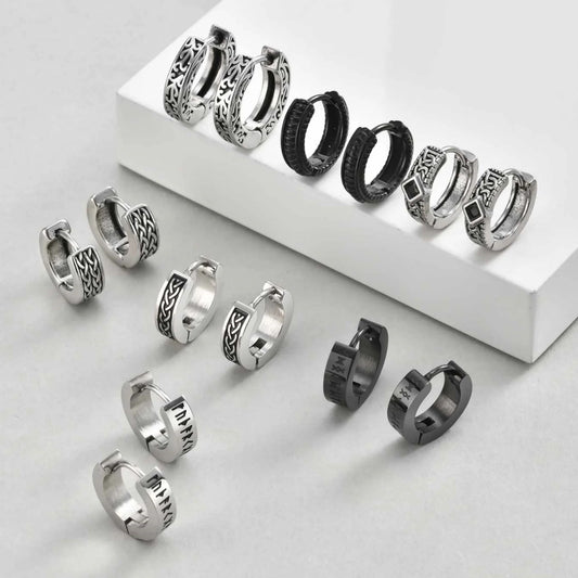 Retrol Hoop Earrings