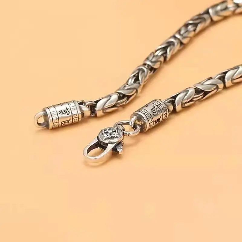 925 Sterling silver retro style bracelet