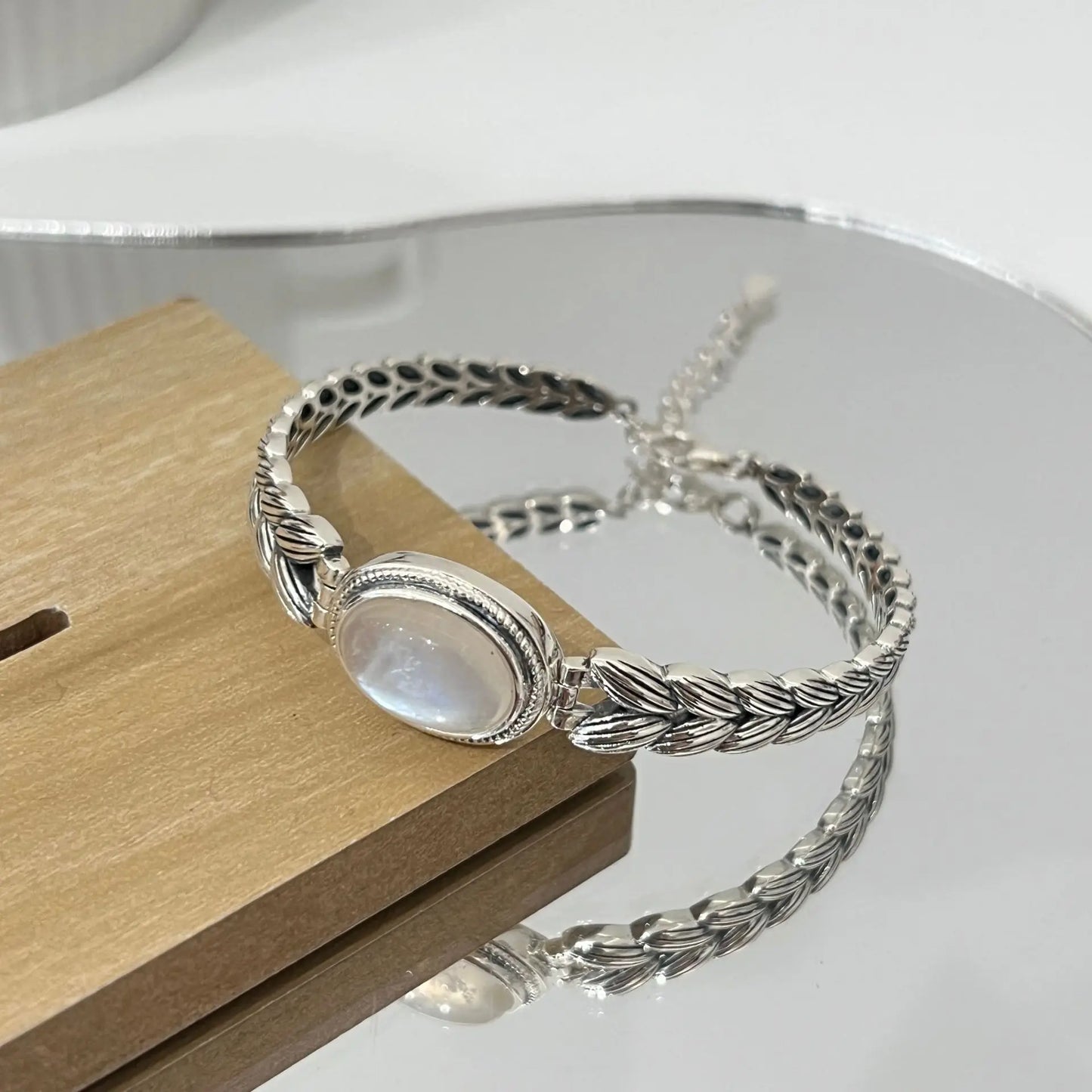 S925 Beaded Geometric Bracelet