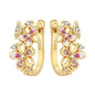 Original S925 Blue Iris Flower Earrings