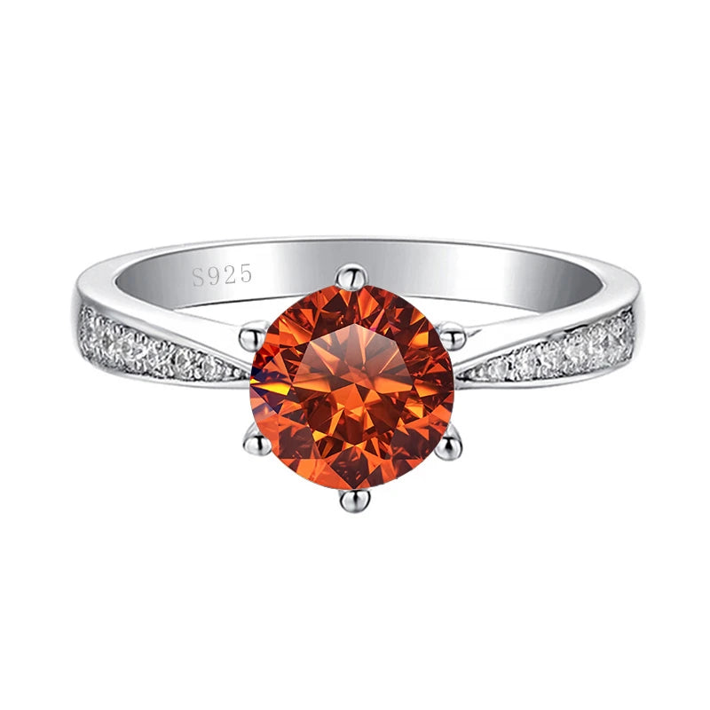 Green Moissanite Ring for Women