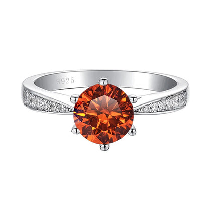 Green Moissanite Ring for Women