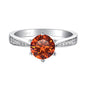 Green Moissanite Ring for Women