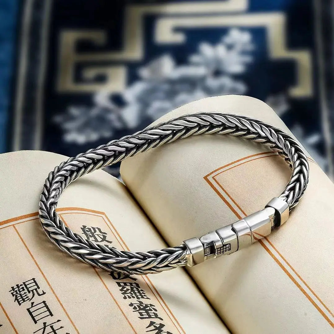 925 Sterling Silver Handmade Woven Bracelet