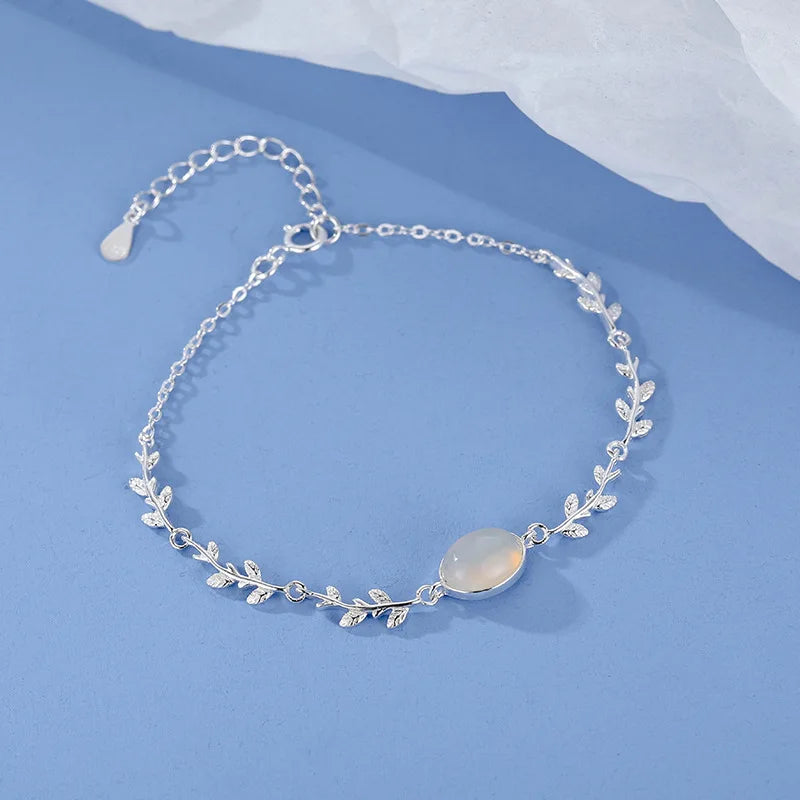 S925 Blue & Purple Gemstone Bracelet