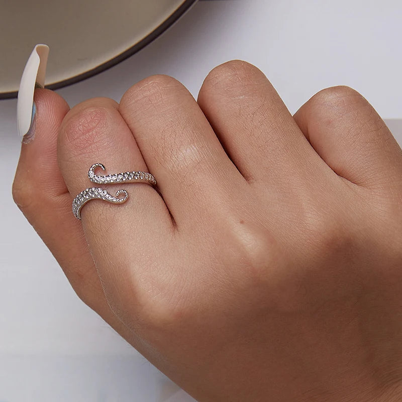 Octopus Style Open Ring