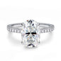 S925 4.5CT Oval Moissanite Ring