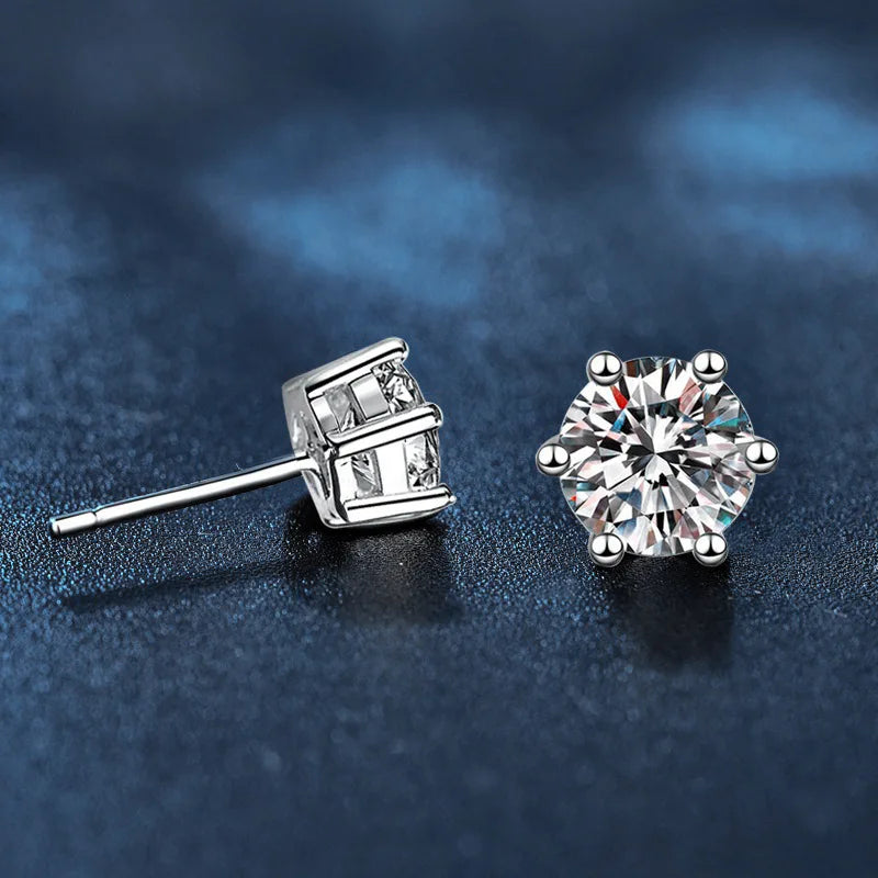 Lab Grown Diamond Ear Studs 925 Sterling Silver