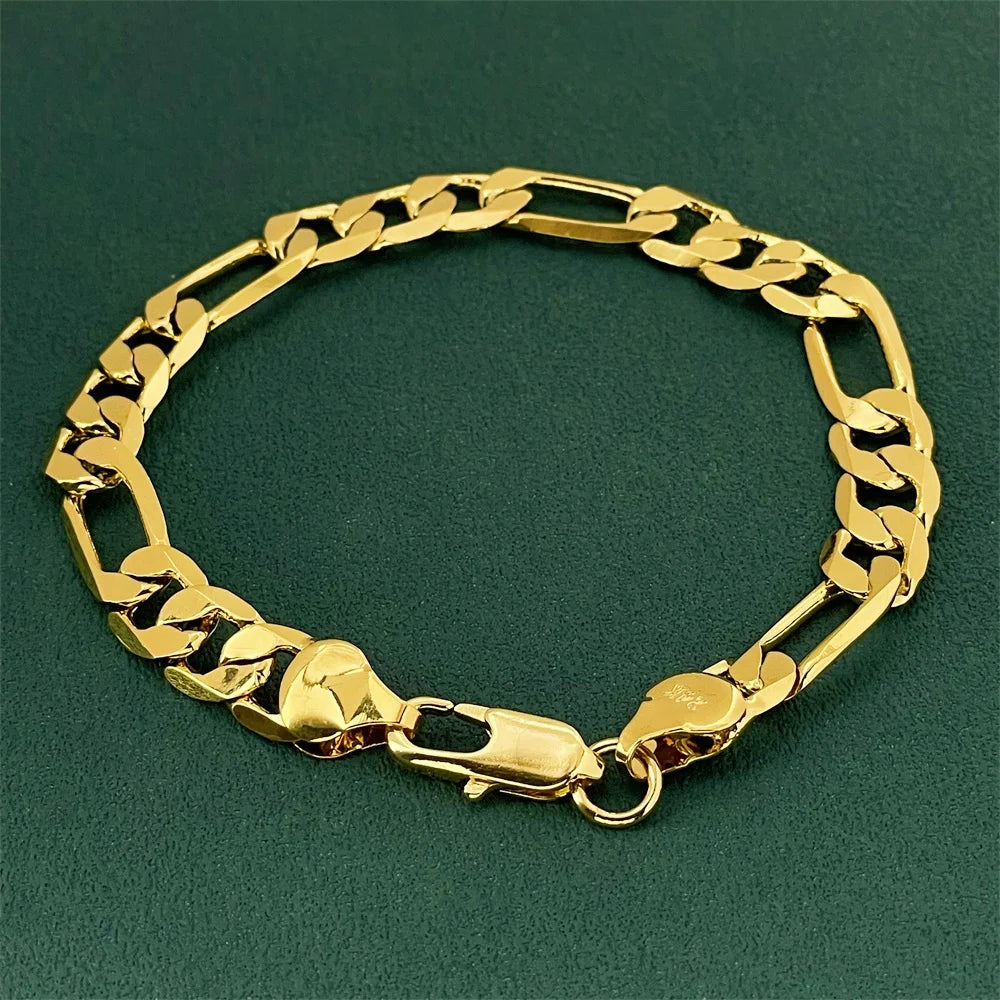 925 Sterling Silver Bracelet Plated with 18K Gold