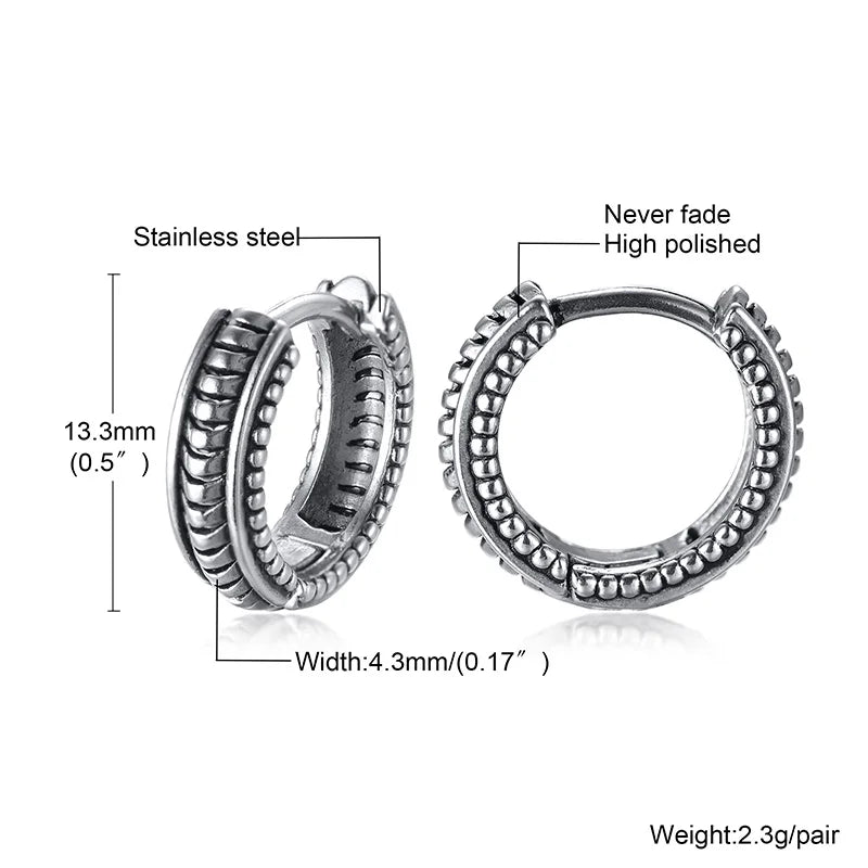 Retrol Hoop Earrings