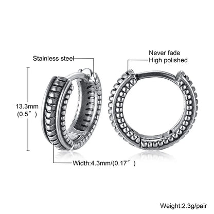 Retrol Hoop Earrings