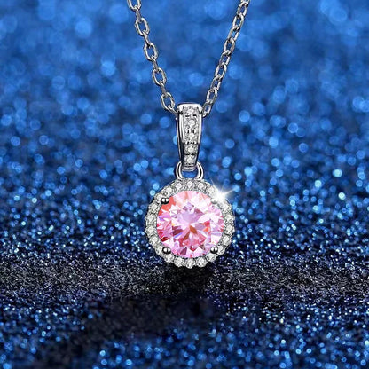 S925 Necklace with Real Moissanite