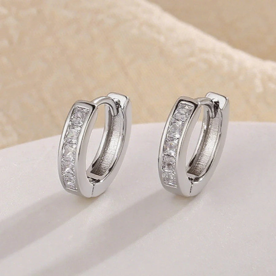 925 Sterling Silver Dazzling CZ Stone Earrings