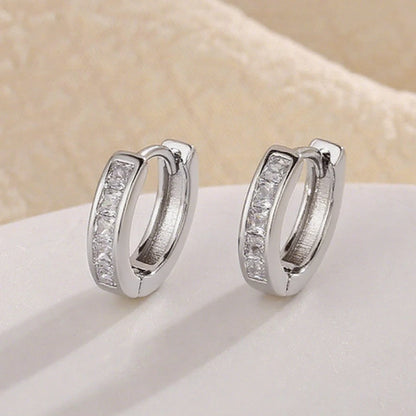 925 Sterling Silver Dazzling CZ Stone Earrings