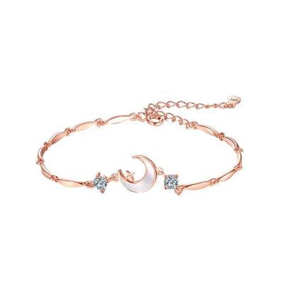 925 Sterling Silver Zircon Love Heart Bracelet