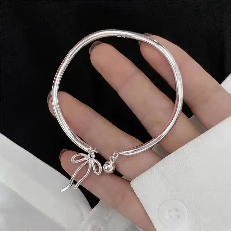 925 Sterling Silver Zircon Love Heart Bracelet