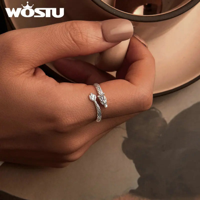 S925 Dragon Opening Ring