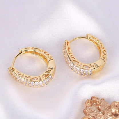 925 Sterling Silver Dazzling CZ Stone Earrings