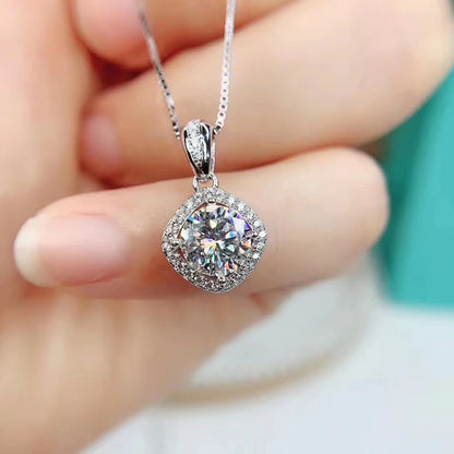 S925 Multiple 1.0 carat moissanite and Zircon pendants