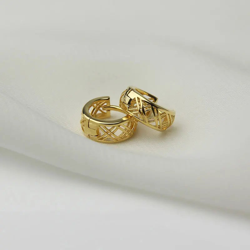 S925 Hollow Out Earrings
