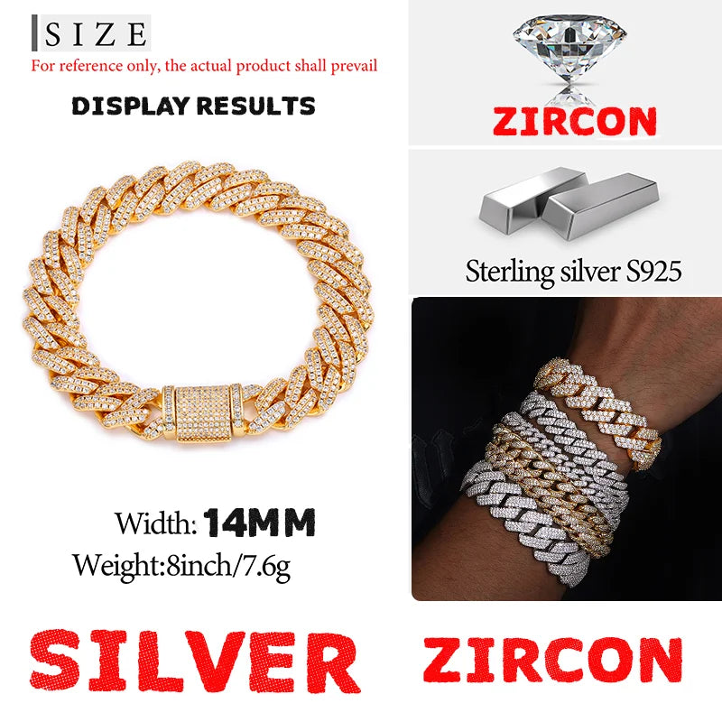 High Quality Mossanite 925 Sterling Silver Necklaces & Bracelets