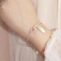 S925 Blue & Purple Gemstone Bracelet
