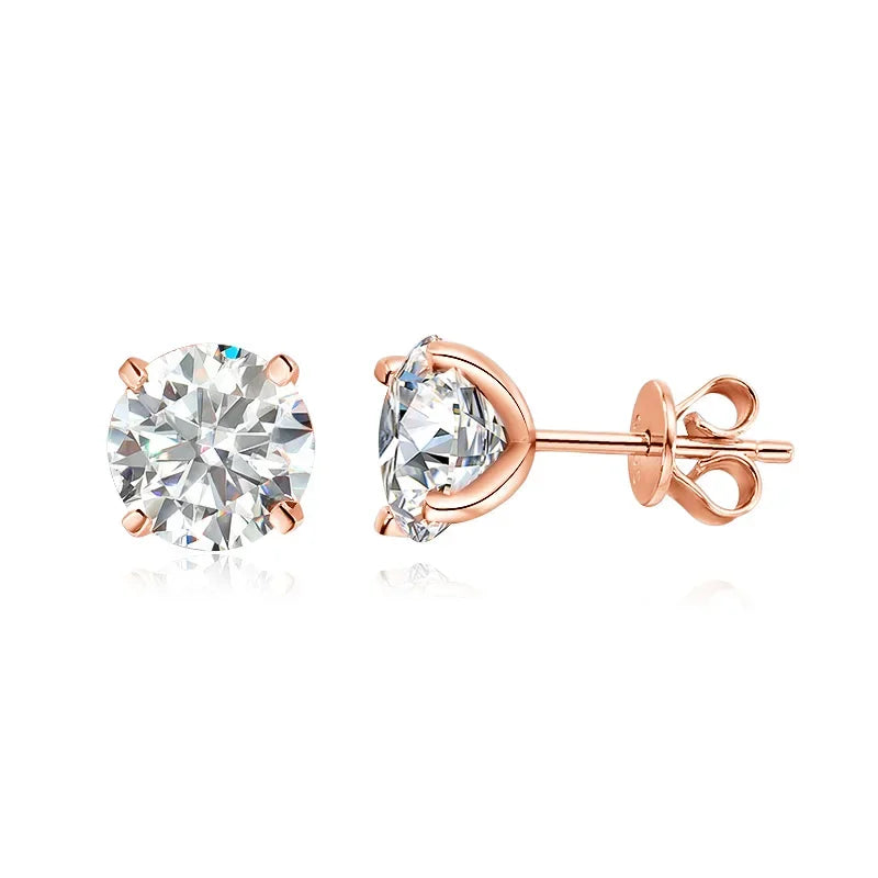 Moissanite Diamond Earring Pure 925 Silver