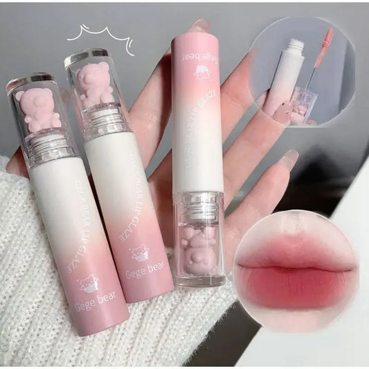 Cute Lip Glaze Girl Chestnut Pink Matte Lip Mud Korean Makeup
