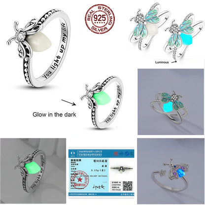 Luminous Firefly S925 Rings
