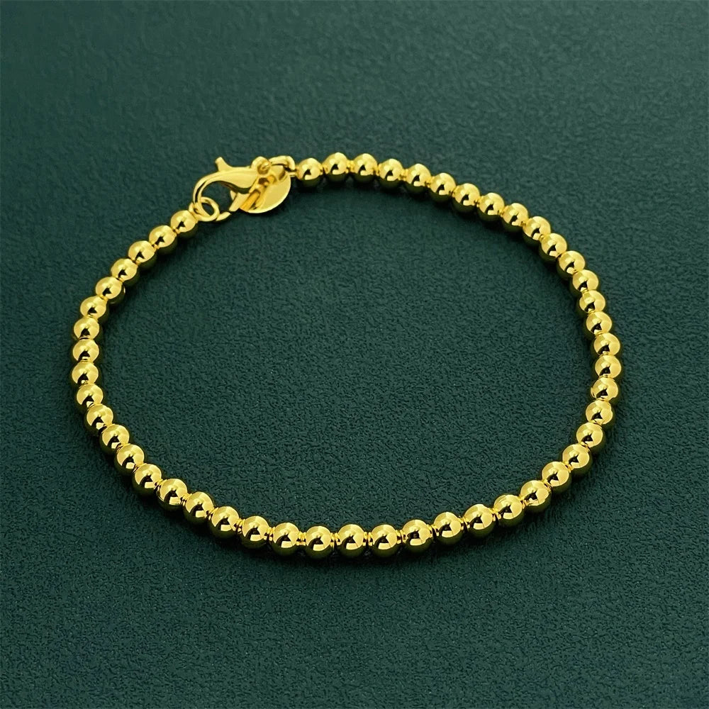 925 Sterling Silver Bracelet Plated with 18K Gold