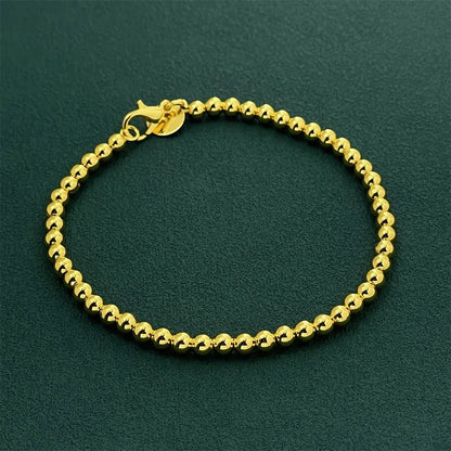 925 Sterling Silver Bracelet Plated with 18K Gold