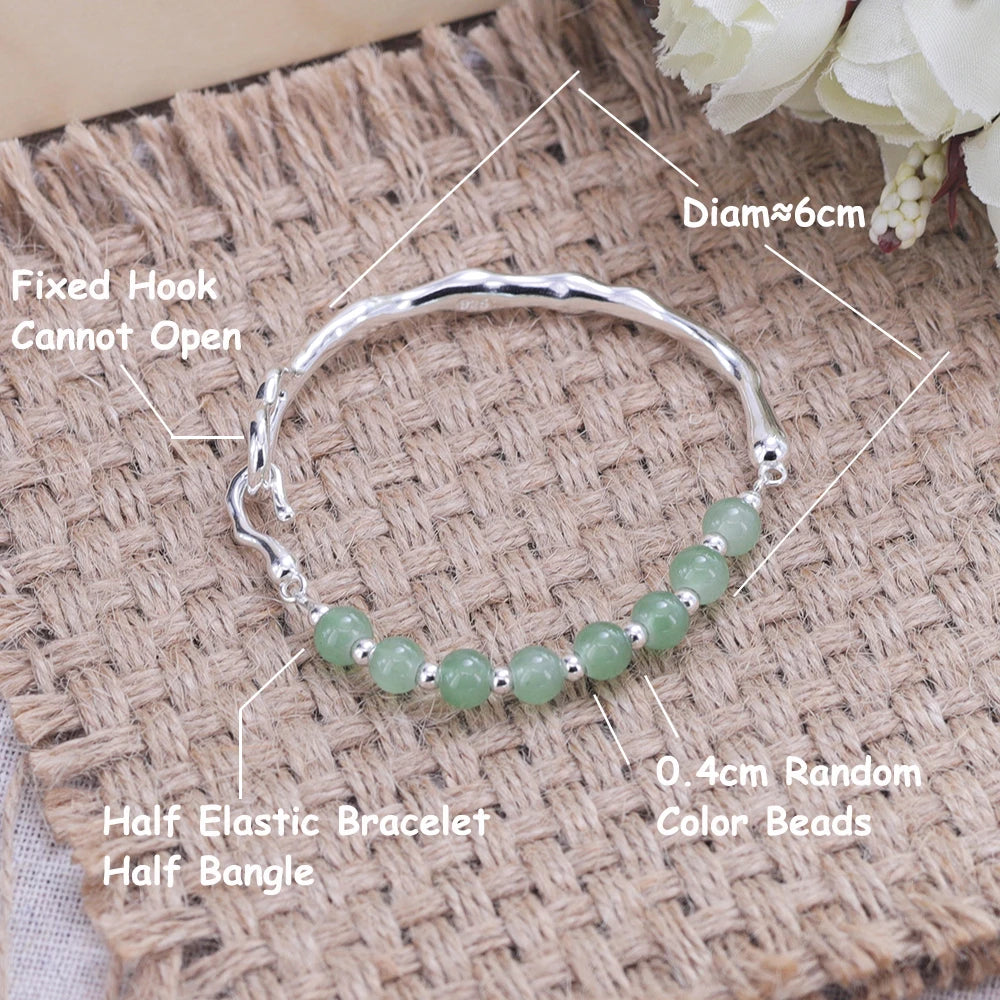 S925 Blue & Purple Gemstone Bracelet