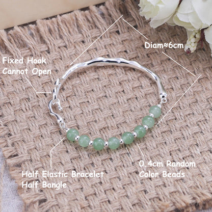 S925 Blue & Purple Gemstone Bracelet