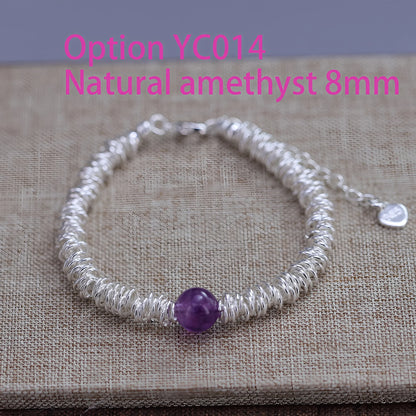 925 Sterling Silver Zircon Love Heart Bracelet