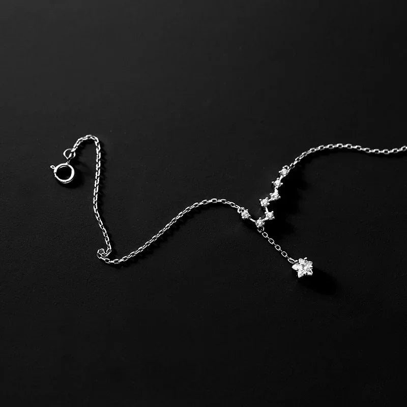 S925 Fashion Sweet Big Dipper CZ Anklets