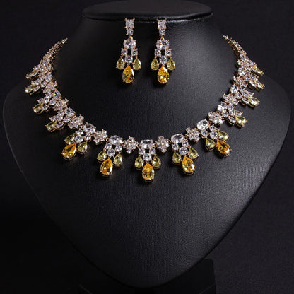 Sparkling Yellow Jewellery Set