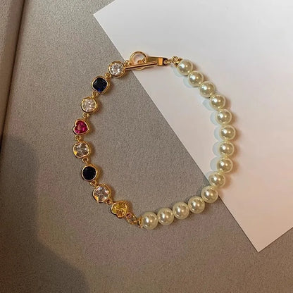 S925 Blue & Purple Gemstone Bracelet