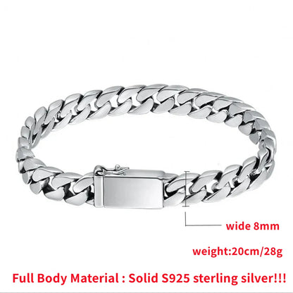 Solid S925 Sterling Silver Bracelet