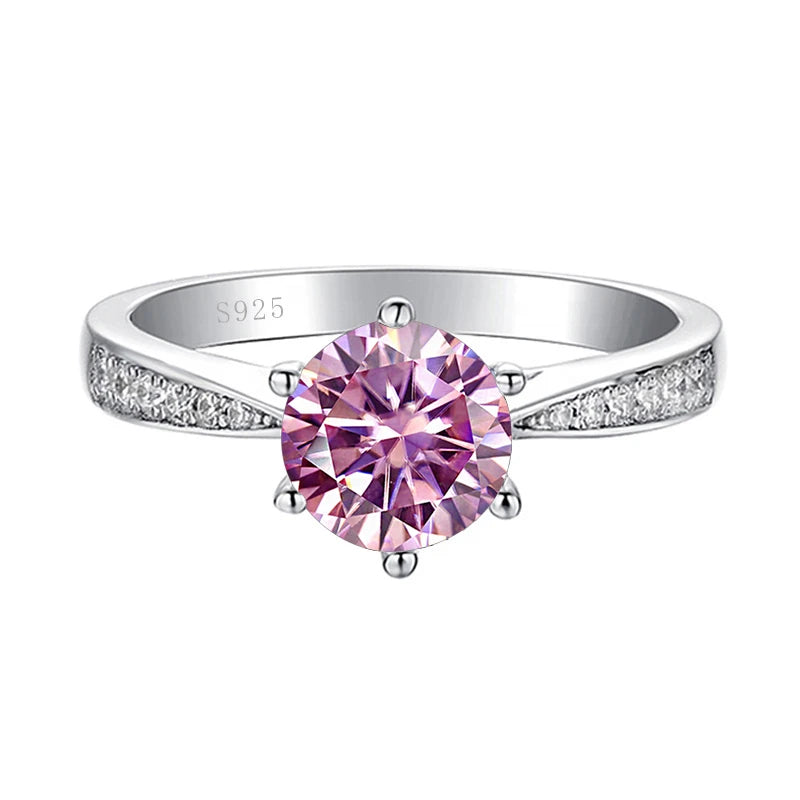 Green Moissanite Ring for Women