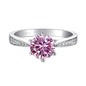 Green Moissanite Ring for Women