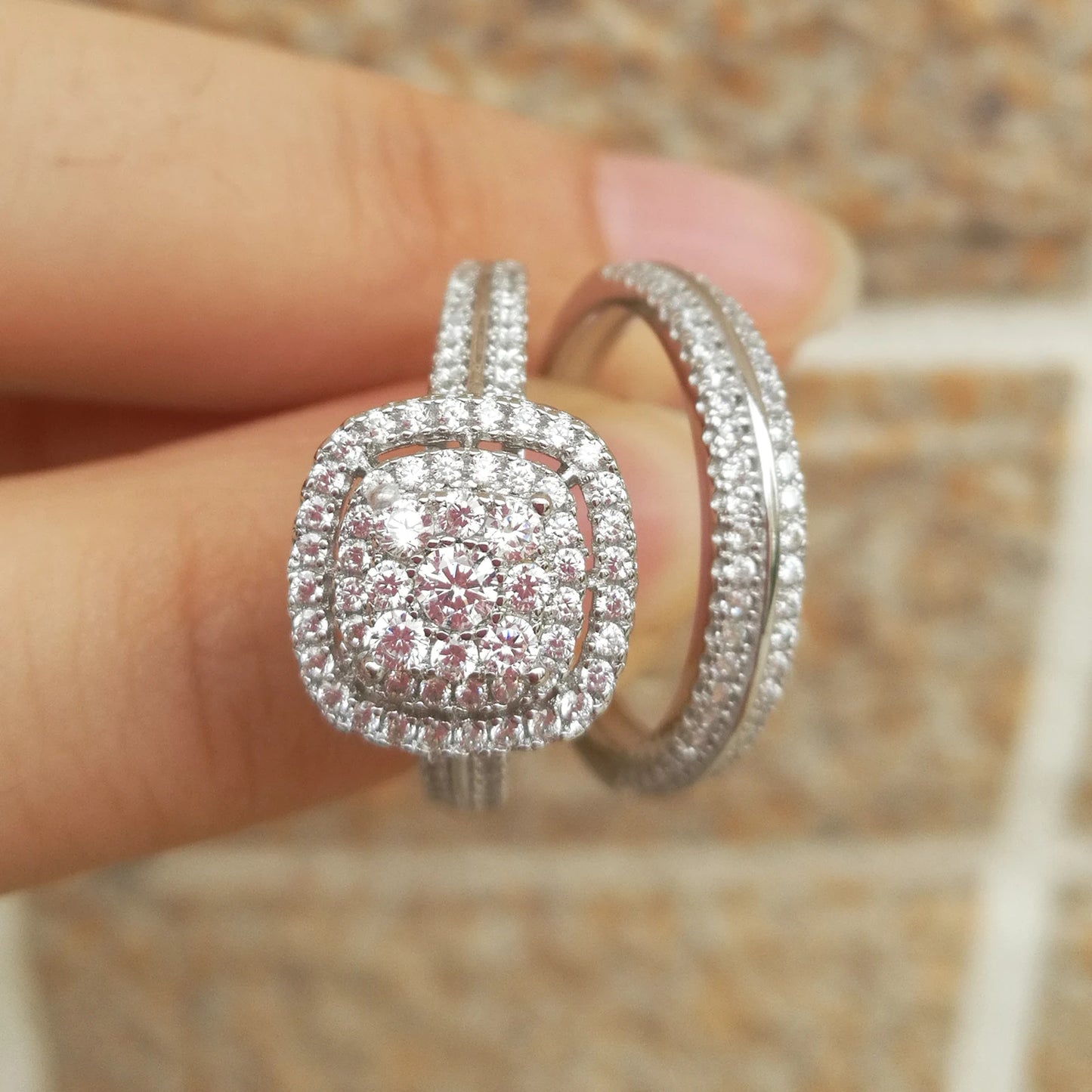 925 Sterling Silver Engagement Ring