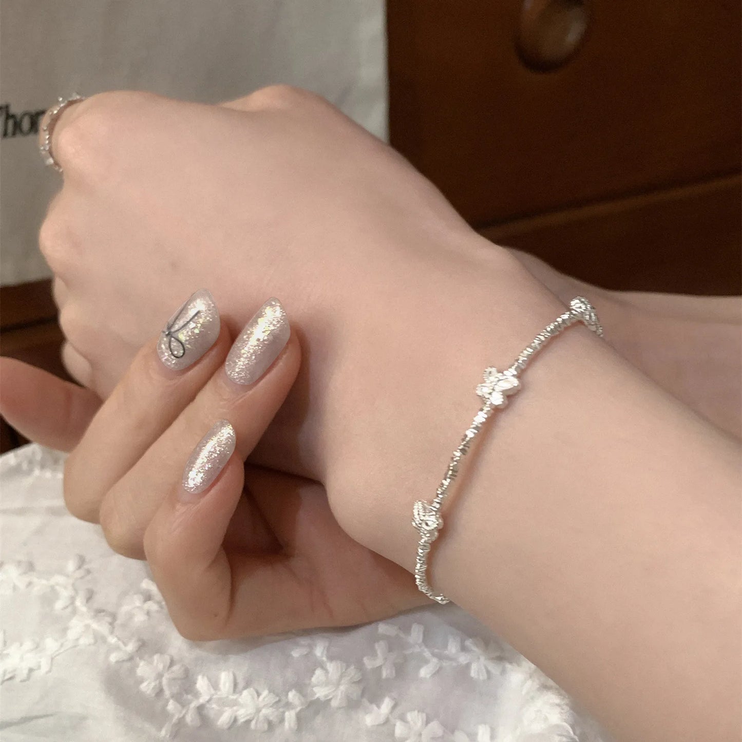 925 Sterling Silver Butterfly Bracelet