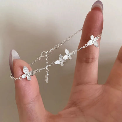 925 Sterling Silver Butterfly Bracelet