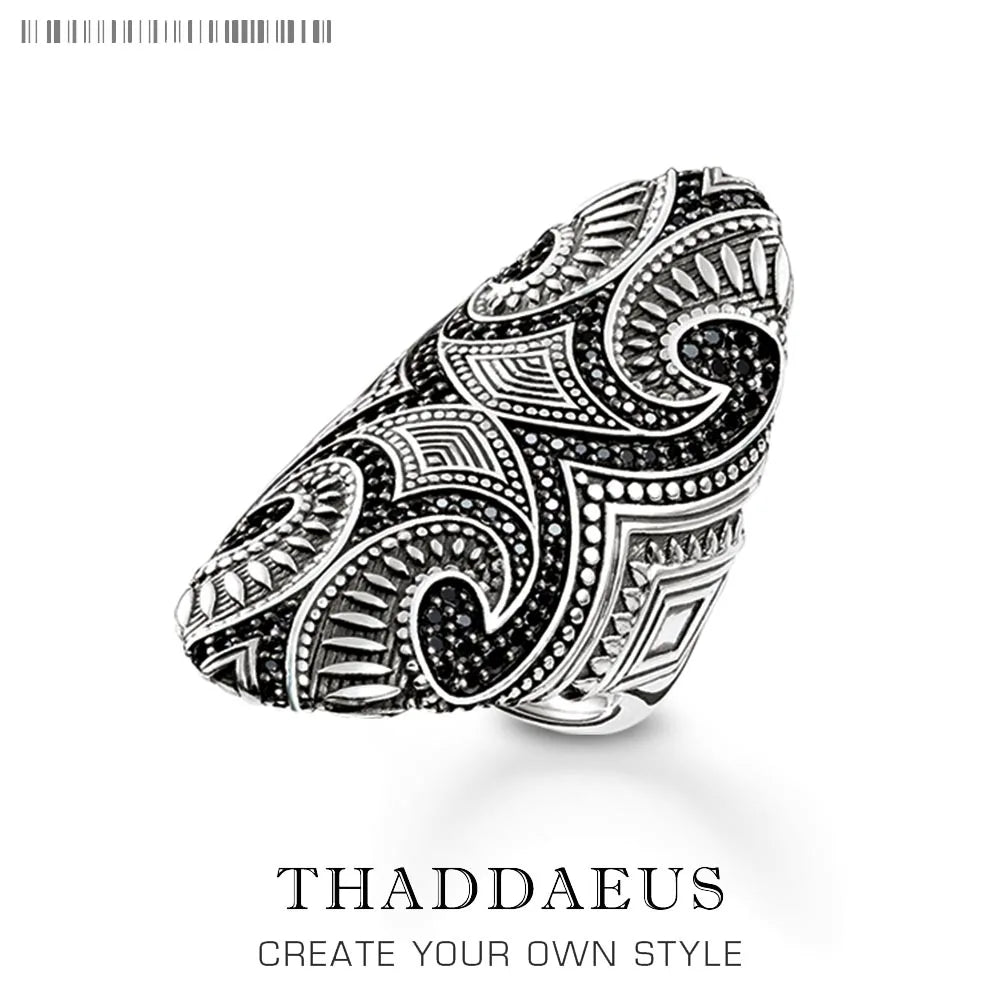 Maori Cultural Tattoo Ornament Ring